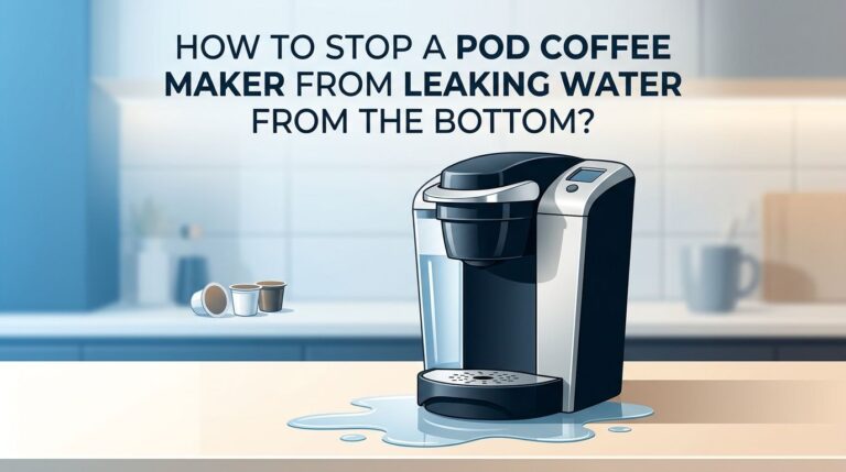 How to Stop a Pod Coffee Maker From Leaking Water From the Bottom?