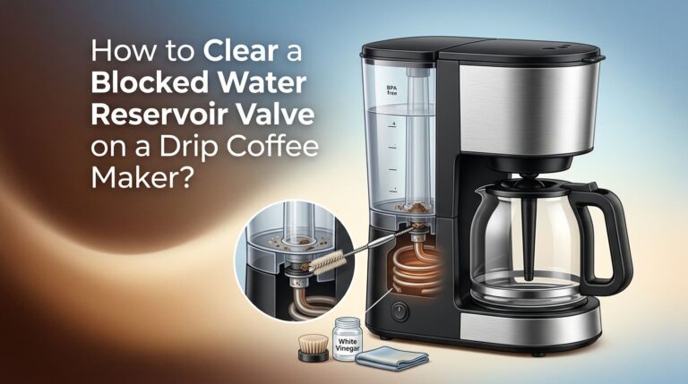 How to Clear a Blocked Water Reservoir Valve on a Drip Coffee Maker?