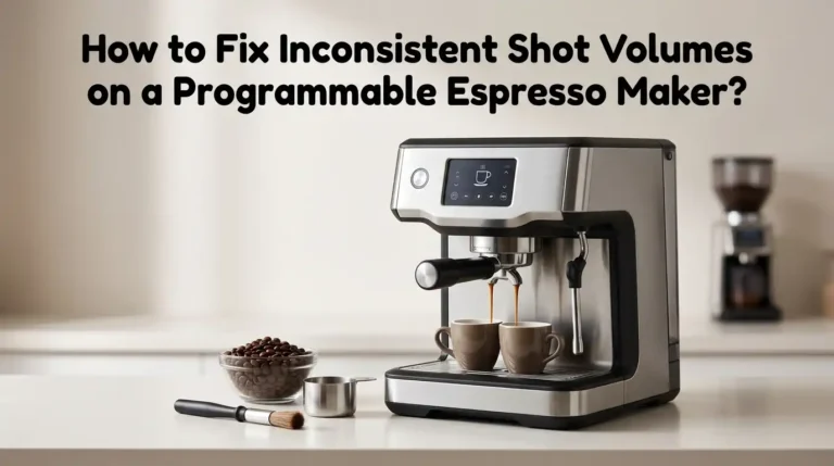 How to Fix Inconsistent Shot Volumes on a Programmable Espresso Maker?