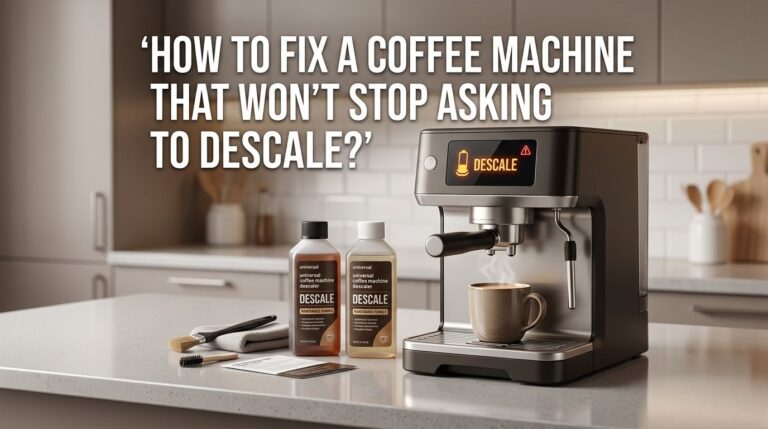 How to Fix a Coffee Machine That Won’t Stop Asking to Descale?