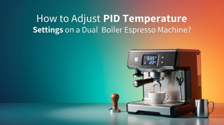 How to Adjust PID Temperature Settings on a Dual Boiler Espresso Machine?