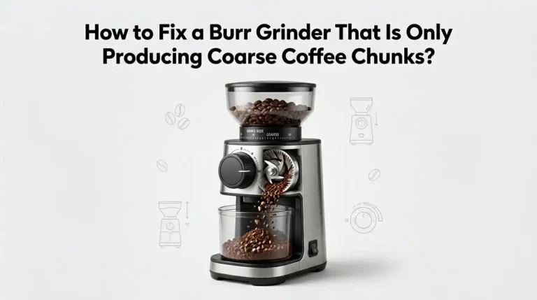 How to Fix a Burr Grinder That Is Only Producing Coarse Coffee Chunks?