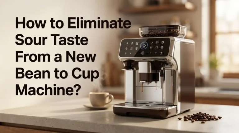 How to Eliminate Sour Taste From a New Bean to Cup Machine?