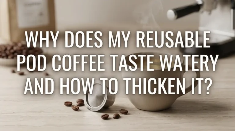 Why Does My Reusable Pod Coffee Taste Watery and How to Thicken It?