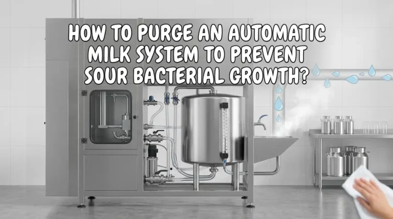 How to Purge an Automatic Milk System to Prevent Sour Bacterial Growth?