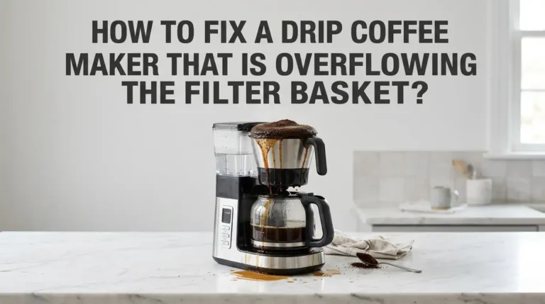 How to Fix a Drip Coffee Maker That Is Overflowing the Filter Basket?