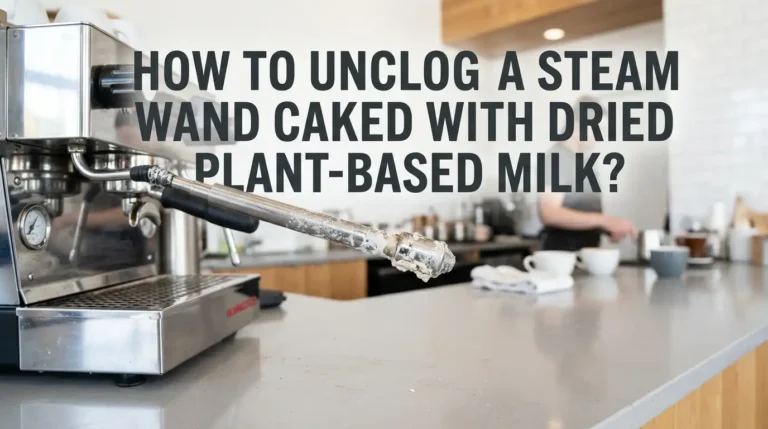 How to Unclog a Steam Wand Caked With Dried Plant Based Milk?