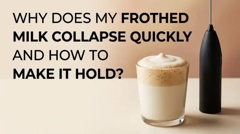 Why Does My Frothed Milk Collapse Quickly and How to Make It Hold?