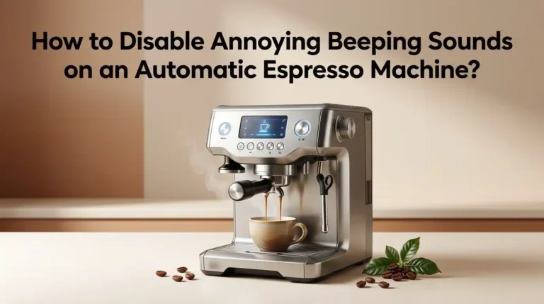 How to Disable Annoying Beeping Sounds on an Automatic Espresso Machine?