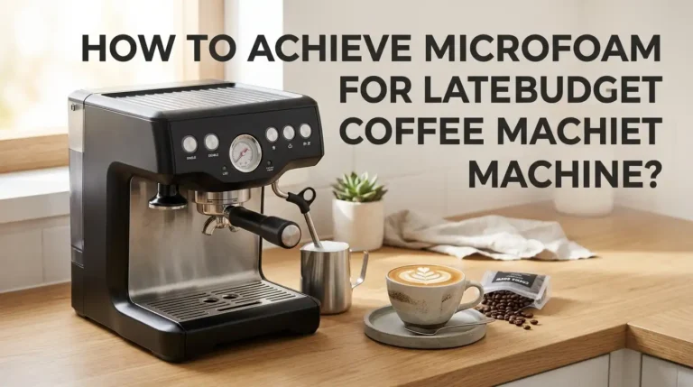 How to Achieve Microfoam for Latte Art on a Budget Coffee Machine?