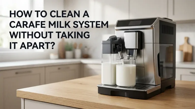 How to Clean a Carafe Milk System Without Taking It Apart?
