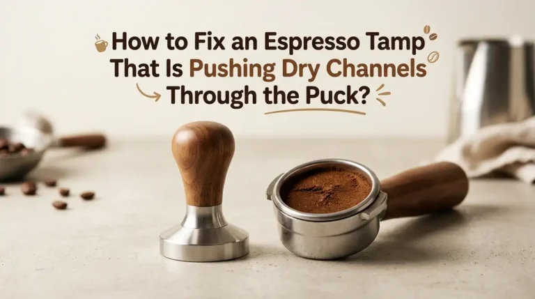 How to Fix an Espresso Tamp That Is Pushing Dry Channels Through the Puck?