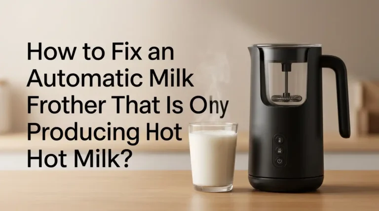 How to Fix an Automatic Milk Frother That Is Only Producing Hot Milk?