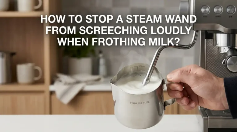 How to Stop a Steam Wand From Screeching Loudly When Frothing Milk?