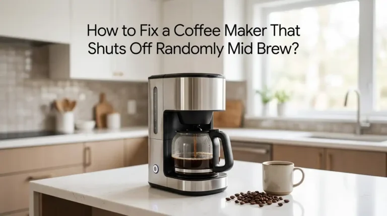 How to Fix a Coffee Maker That Shuts Off Randomly Mid Brew?