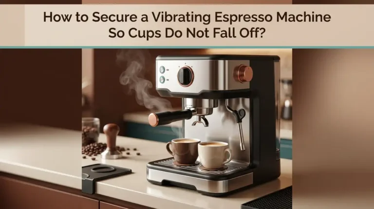 How to Secure a Vibrating Espresso Machine So Cups Do Not Fall Off?