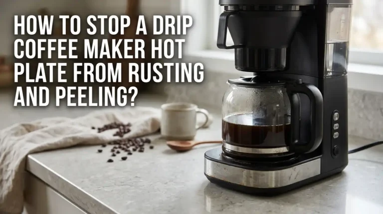 How to Stop a Drip Coffee Maker Hot Plate From Rusting and Peeling?
