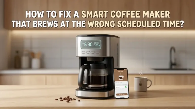 How to Fix a Smart Coffee Maker That Brews at the Wrong Scheduled Time?