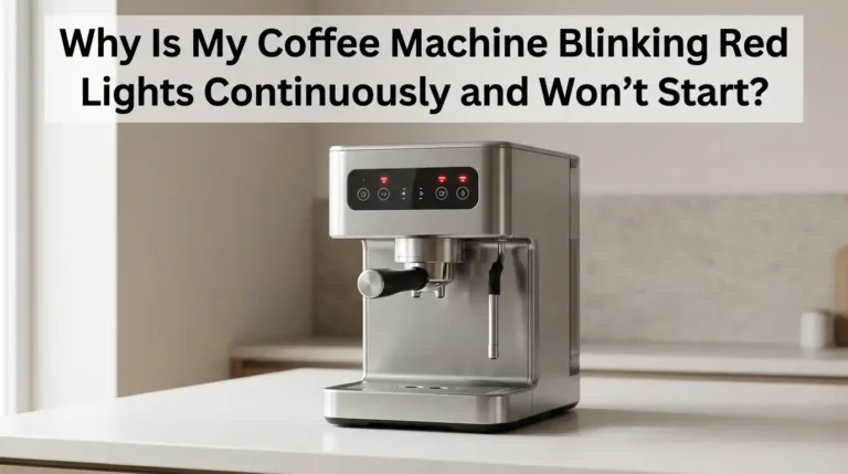 Why Is My Coffee Machine Blinking Red Lights Continuously and Won’t Start?