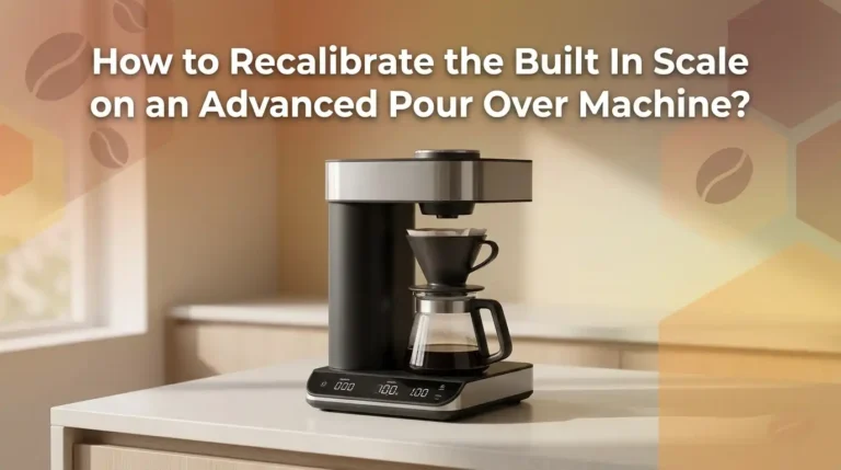 How to Recalibrate the Built In Scale on an Advanced Pour Over Machine?