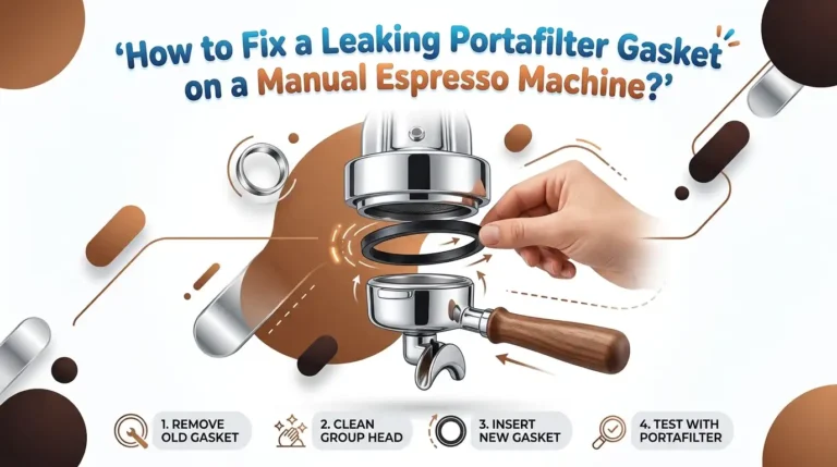 How to Fix a Leaking Portafilter Gasket on a Manual Espresso Machine?