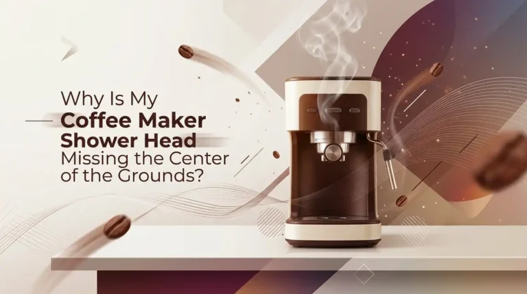 Why Is My Coffee Maker Shower Head Missing the Center of the Grounds?