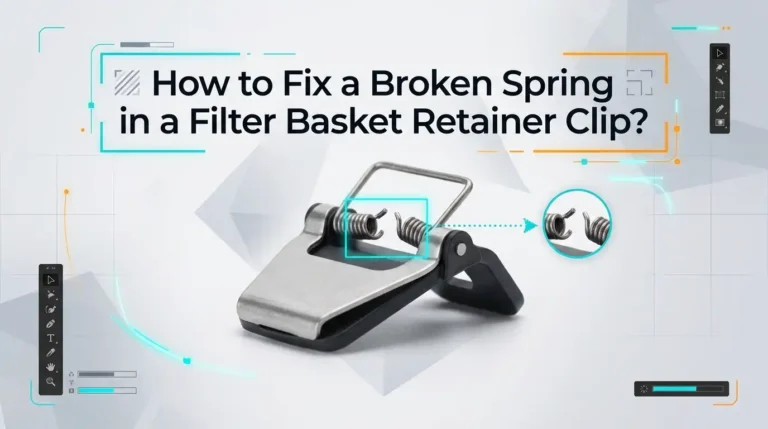 How to Fix a Broken Spring in a Filter Basket Retainer Clip?