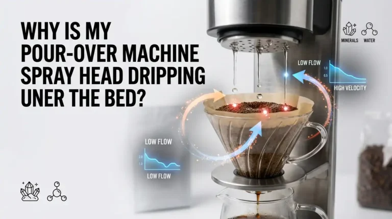 Why Is My Pour-Over Machine Spray Head Dripping Unevenly Over the Bed?