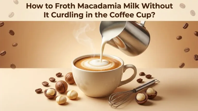 How to Froth Macadamia Milk Without It Curdling in the Coffee Cup?