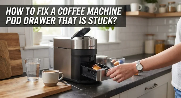 How To Fix A Coffee Machine Pod Drawer That Is Stuck?