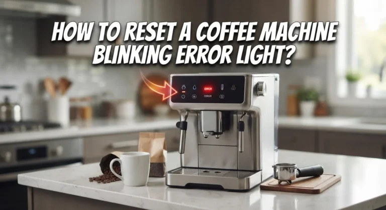How To Reset A Coffee Machine Blinking Error Light?