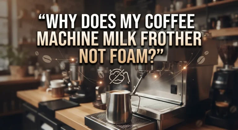 Why Does My Coffee Machine Milk Frother Not Foam?
