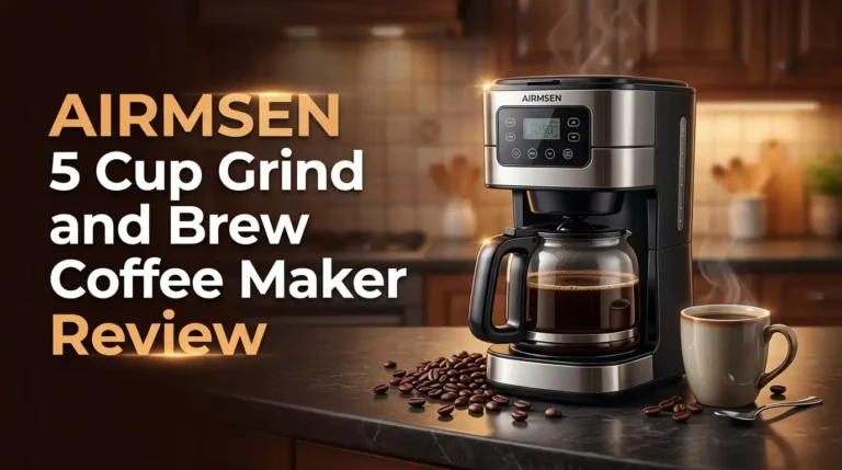 AIRMSEN 5 Cup Grind and Brew Coffee Maker Review 2026