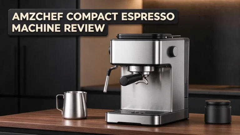 AMZCHEF Compact Espresso Machine Review: Performance, Design, and Who It Suits